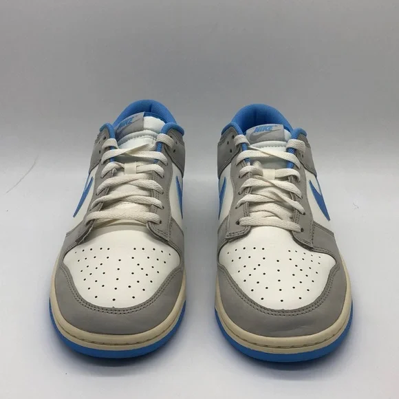 USED Nike Dunk Low Athletic Department Light Grey/Blue/Yellow FN7488-133 No Box - Picture 3 of 9